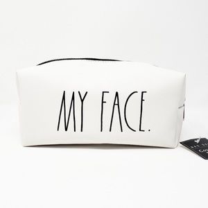 2/$30 RAE DUNN My Face Cosmetic Pouch Makeup Travel Bag